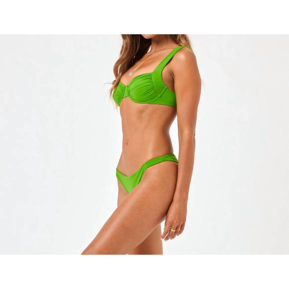 NEW L*SPACE stella bikini top in palm - Picture 3 of 3